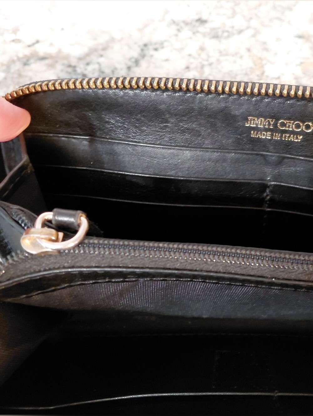 Jimmy Choo Project Pep Continental Zip Around Leather Wallet - Picture 8 of 14